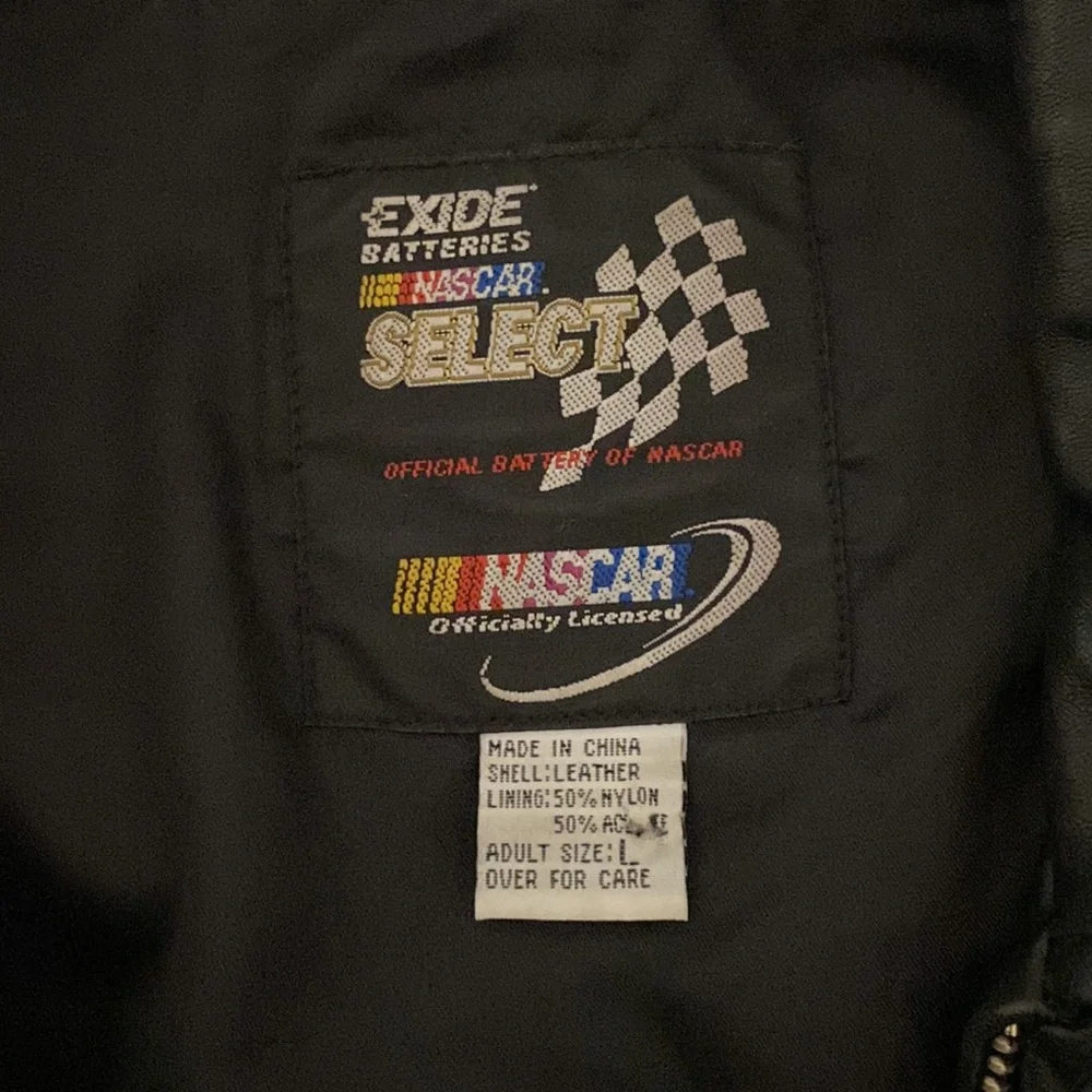 Genuine leather NASCAR jacket